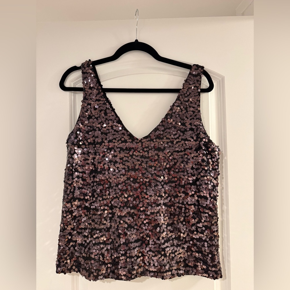 H&M Sequin Sleeveless Top